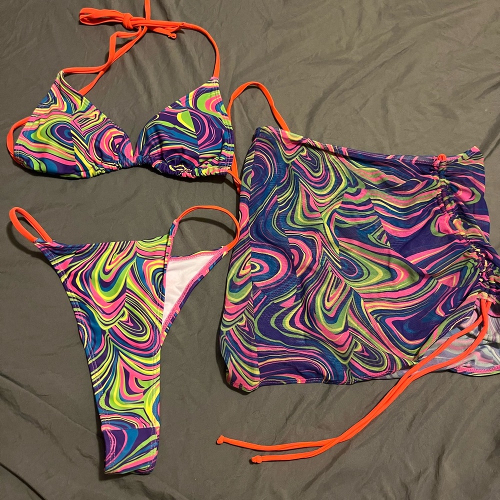 3 piece bikini set